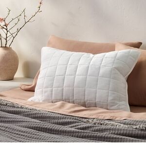 Casaluna White Heavyweight Linen Pillow Case
